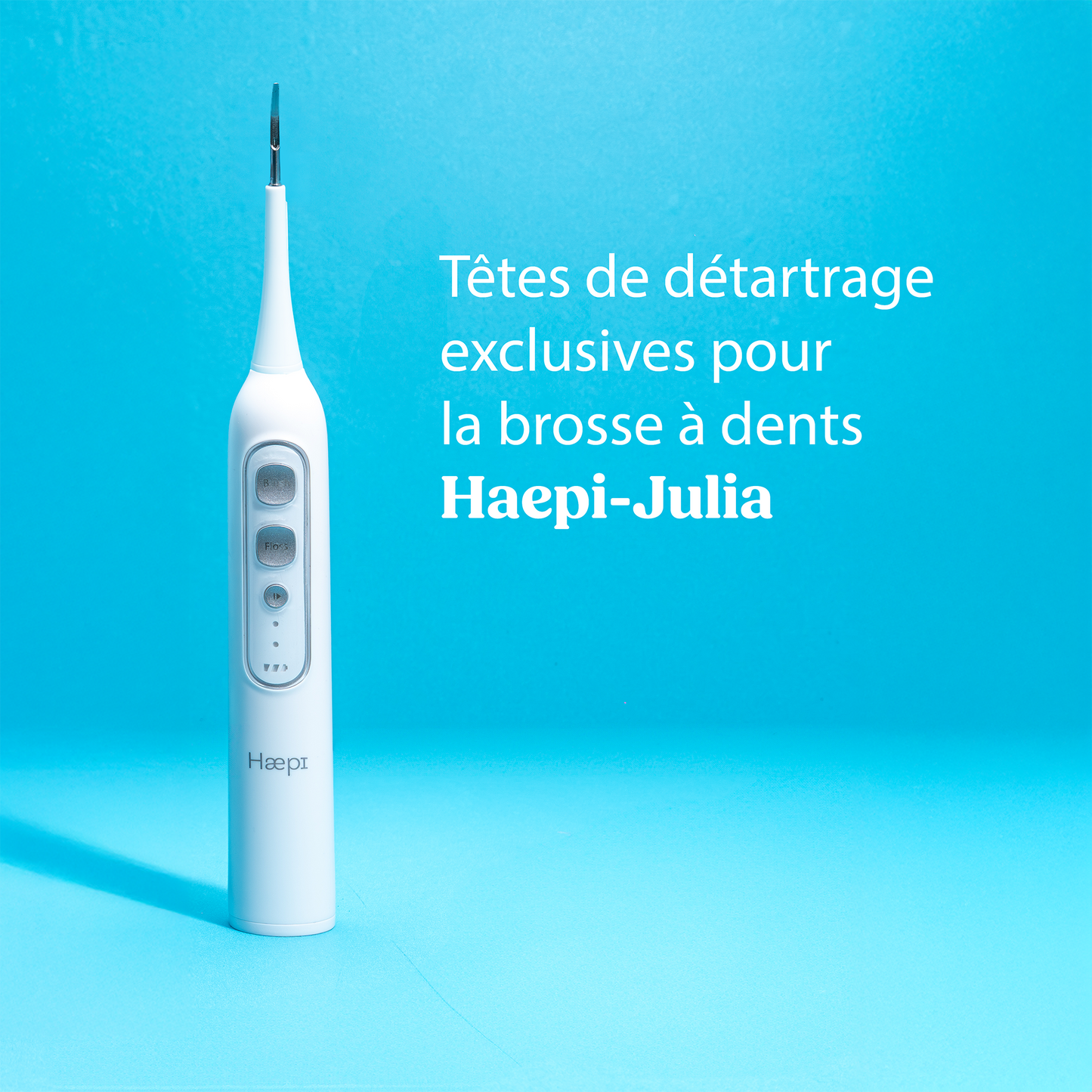 3 X têtes détartrantes pour Haepi Julia