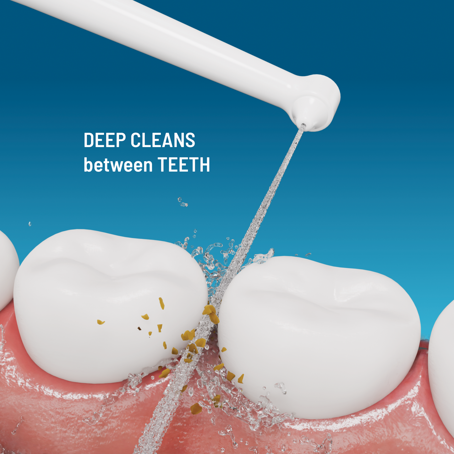 Brosse à dents électrique 3-en-1 : brossage, jet interdentaire, détartrage