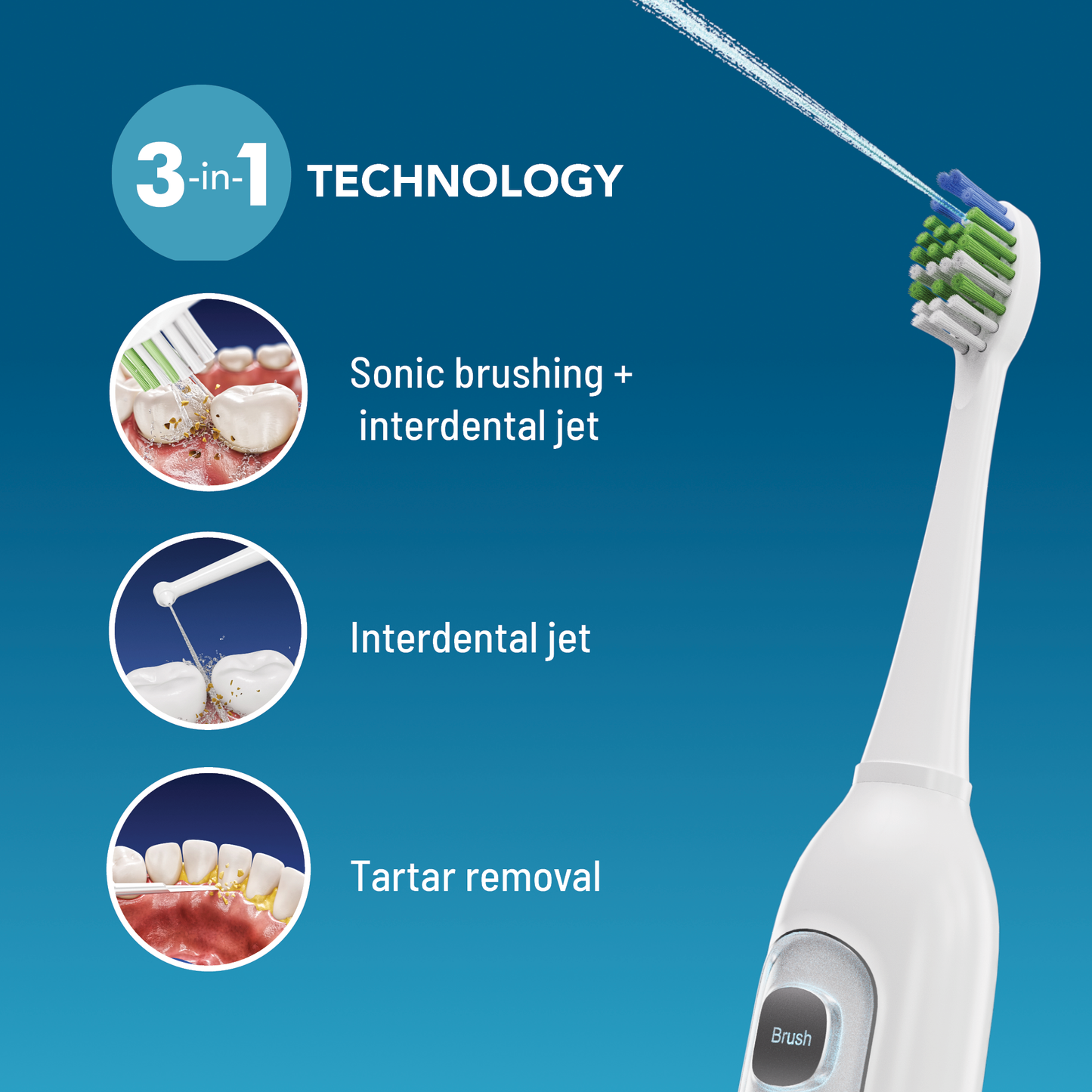 Brosse à dents 3-en-1 Haepi Julia : Le Pack Duo