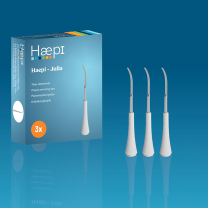3 X Tandsteenverwijderaar koppen voor Haepi Julia